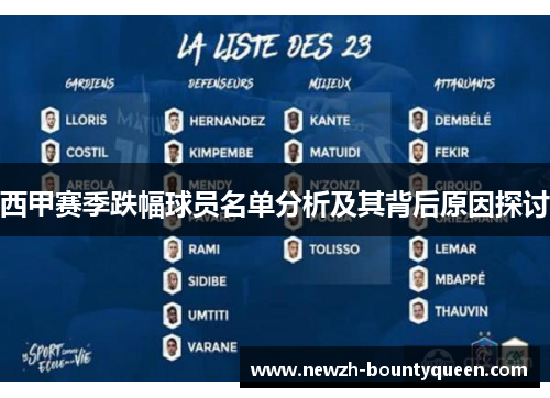 西甲赛季跌幅球员名单分析及其背后原因探讨